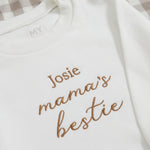 Personalised Mama's Little Bestie White Sweatshirt