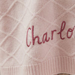 Personalised Pink Cashmere Blanket