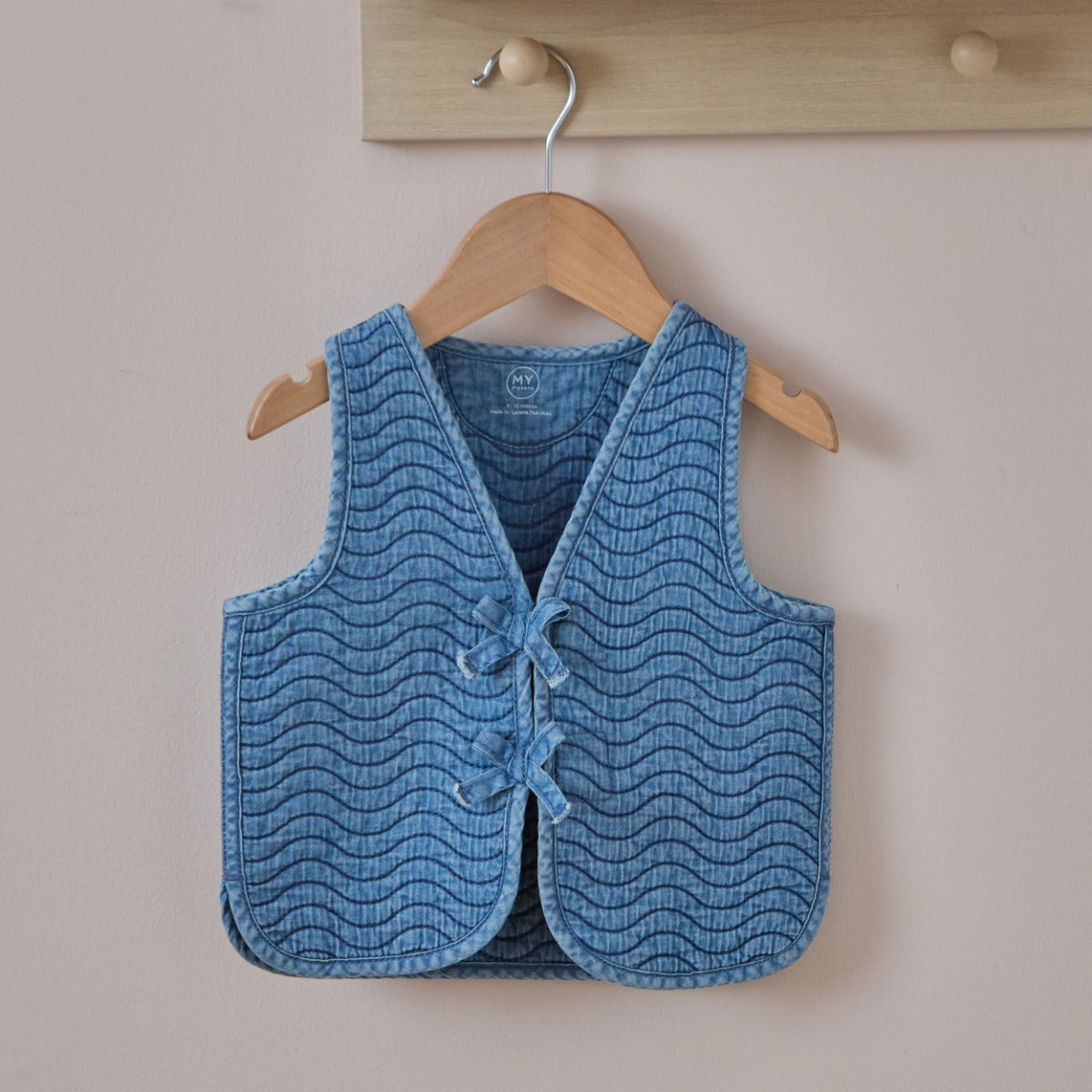 Personalised Back Name Denim Gilet