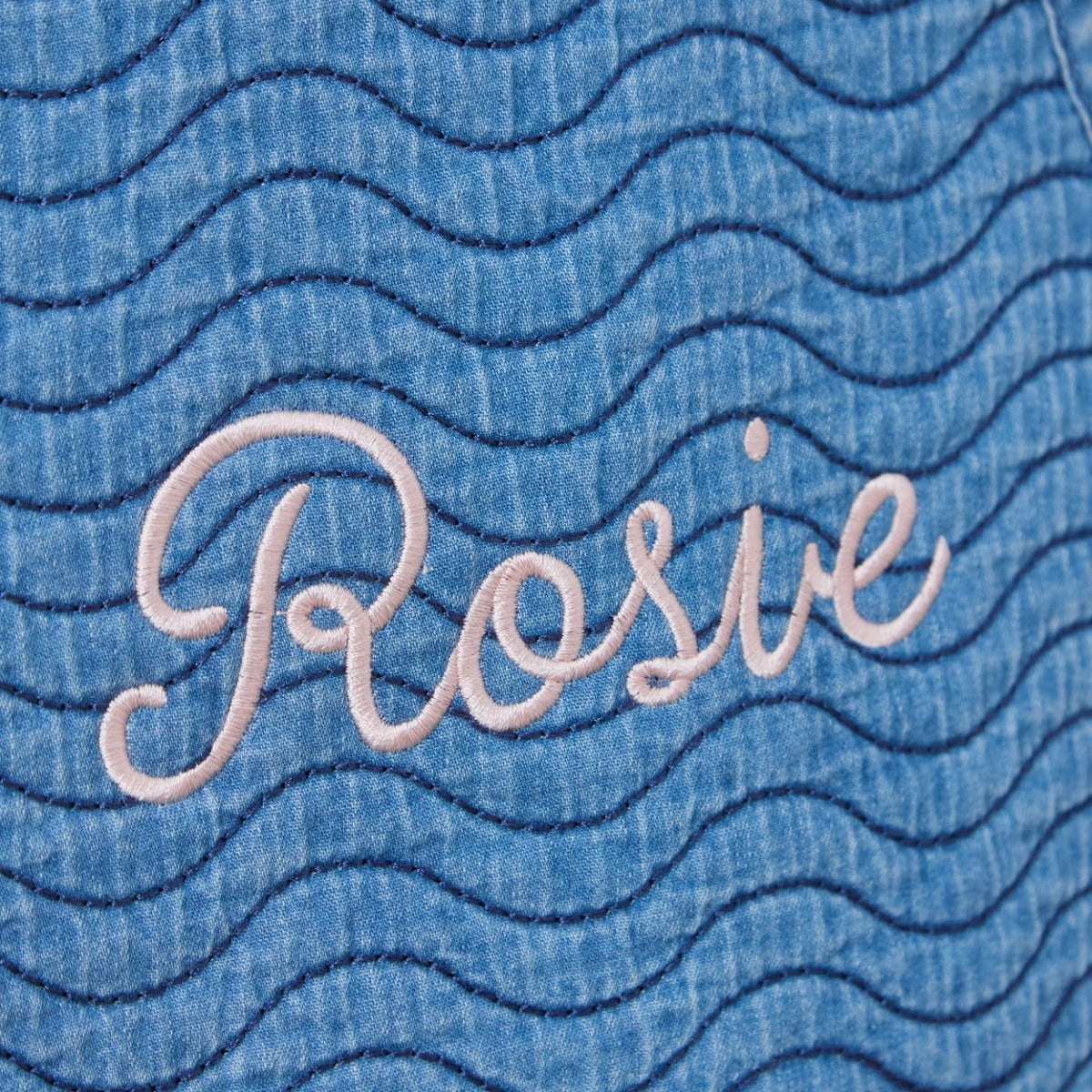 Personalised Back Name Denim Gilet