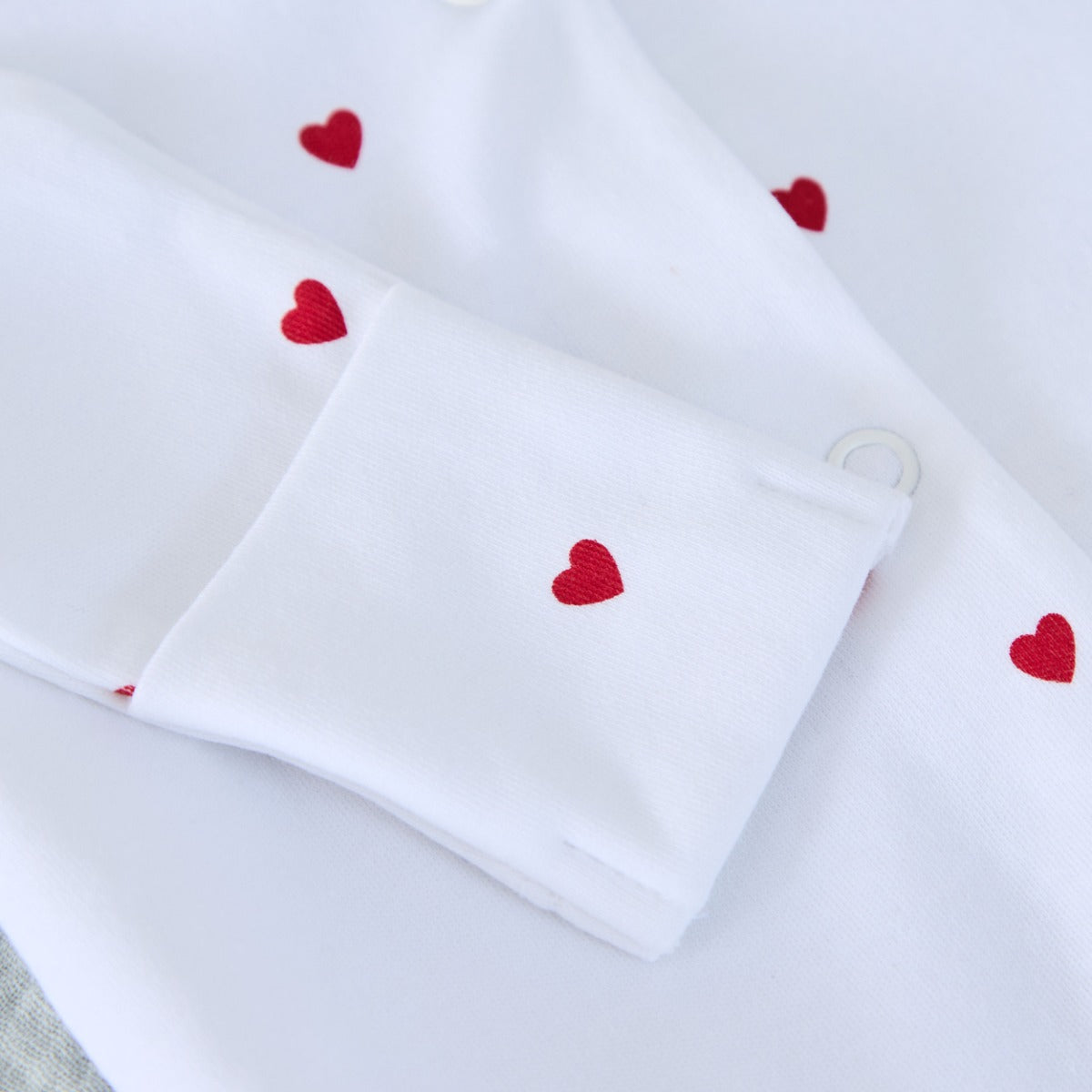Personalised Our 1st Father's Day Red Heart Sleepsuit