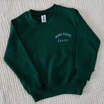 Personalised Forest Green Kids Cool Club Sweatshirt