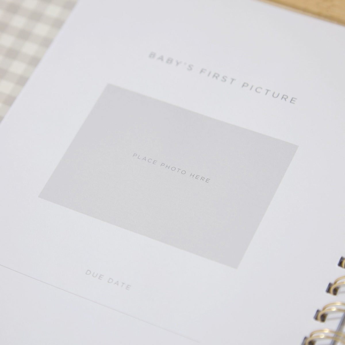 Personalised Born In 2026 Linen Baby Book 