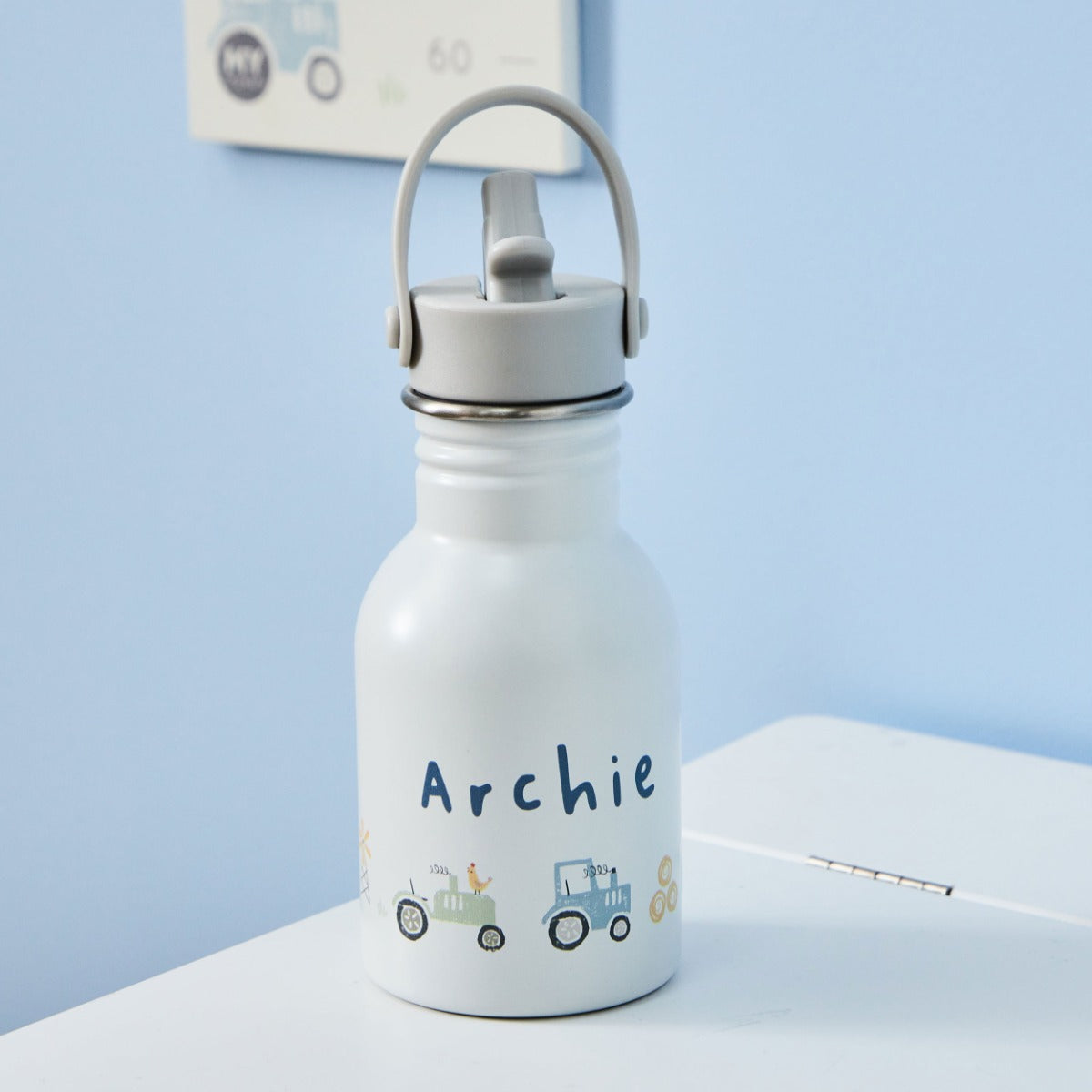 Personalised Tractor Water Bottle