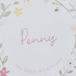 Personalised Floral Wreath Wall Hanging