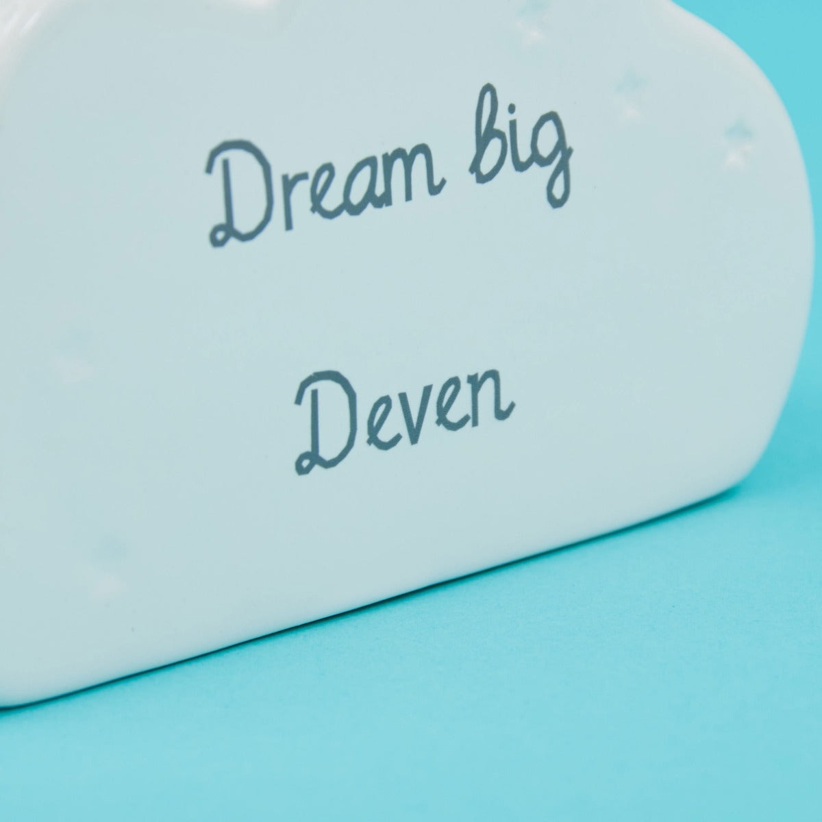 Personalised Ceramic Cloud Money Box