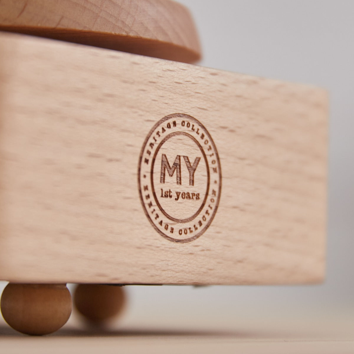 Personalised Wooden Music Carousel Wind Up Toy