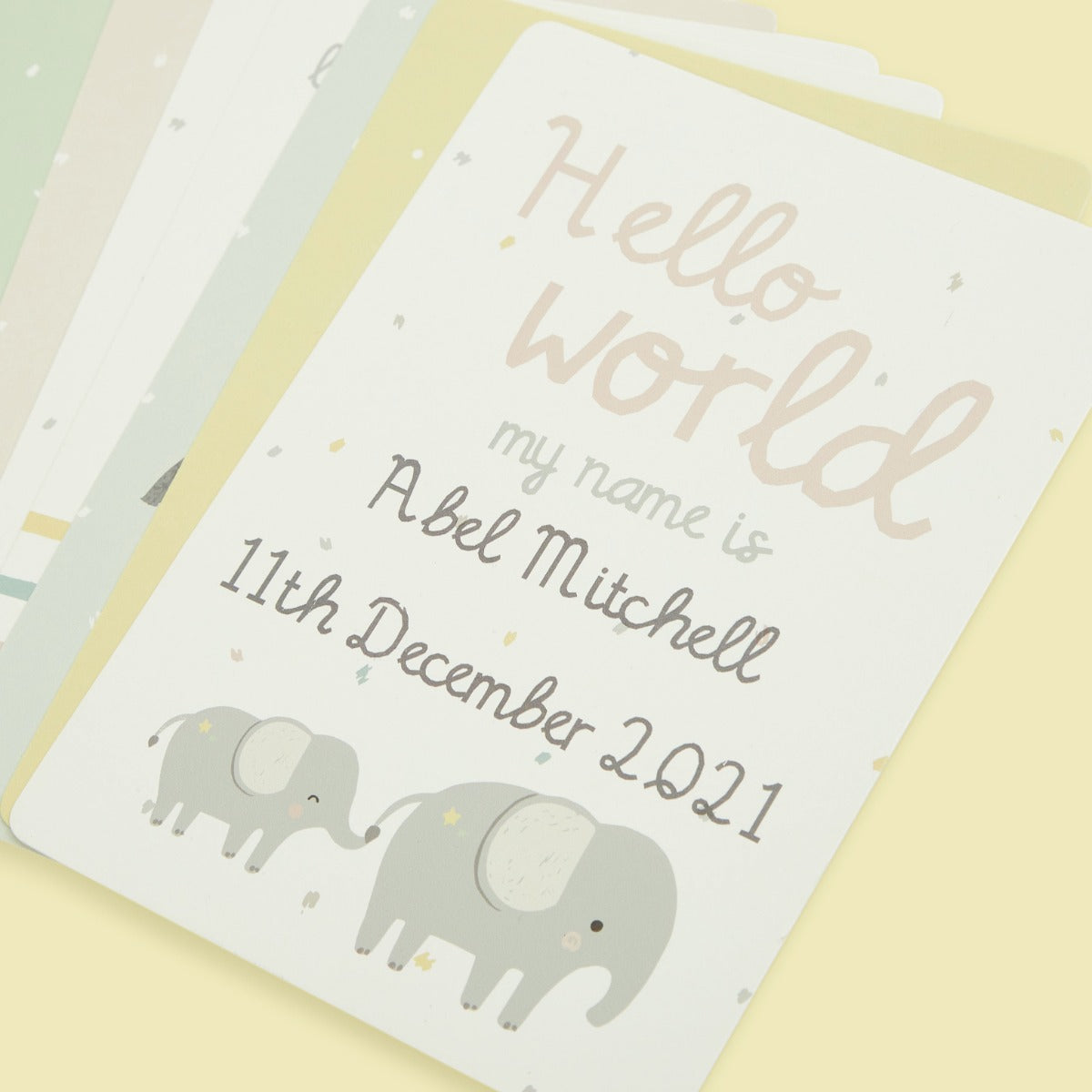 Personalised Baby Milestone Cards (30 Pack)