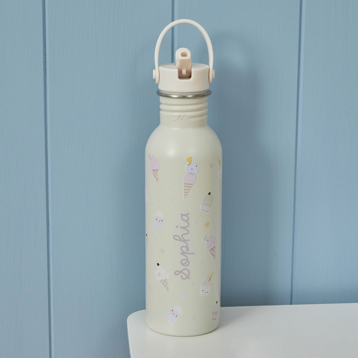 Personalised Ice Cream Neutral Water Bottle