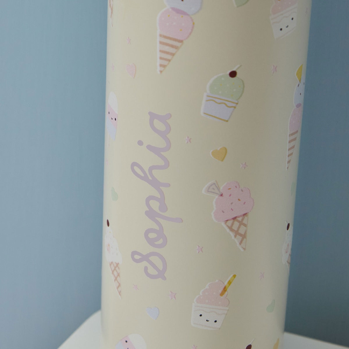Personalised Ice Cream Neutral Water Bottle