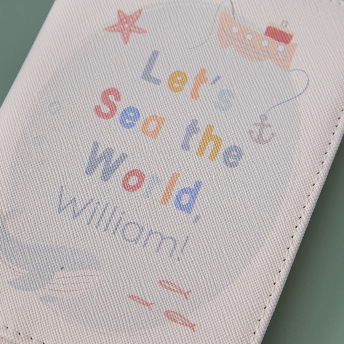 Personalised High Tide Sea The World Passport and Tag
