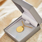 Personalised Gold Round Adults Necklace