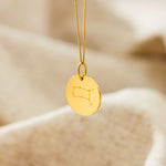 Personalised Gold Gemini Adults Necklace