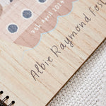 Personalised Animal On Your Christening Day Scrapbook