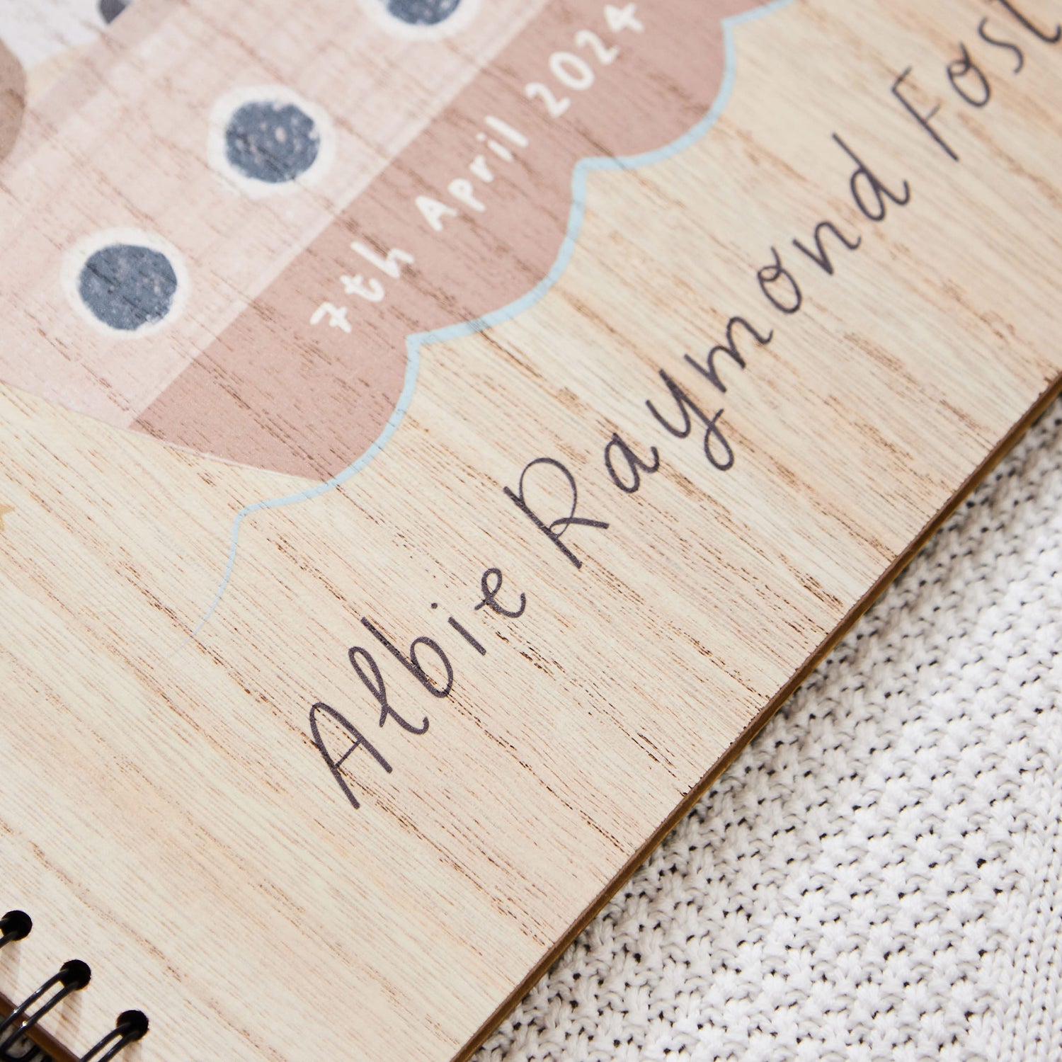 Personalised Animal On Your Christening Day Scrapbook