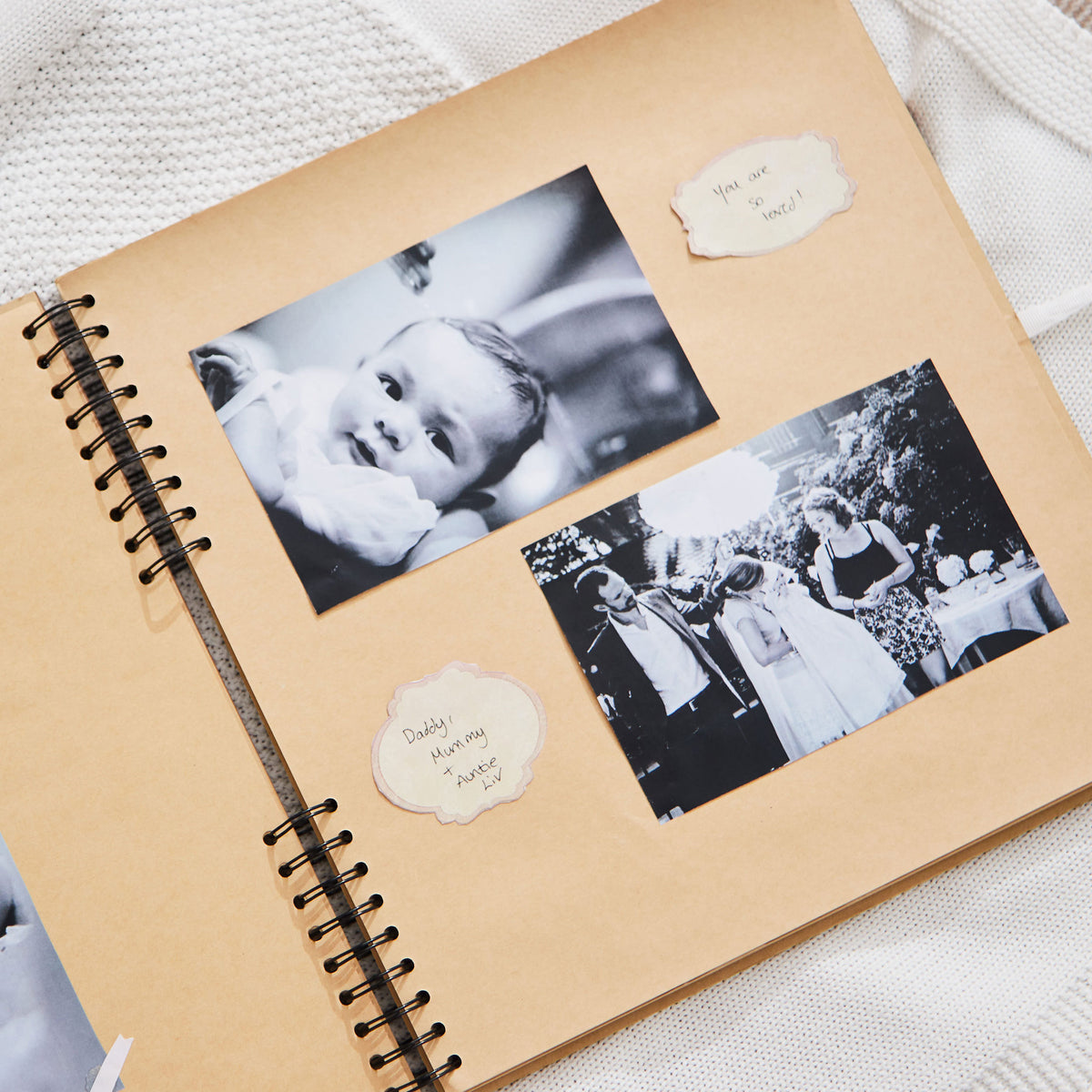 Personalised Animal On Your Christening Day Scrapbook