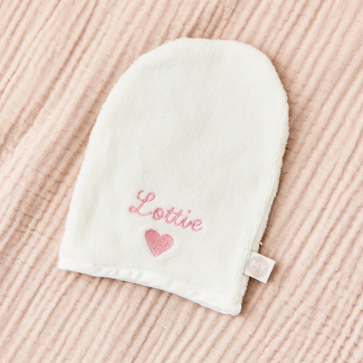 Personalised Heart Bath Mitt