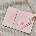 Personalised Flopsy™ Bunny Pink Passport Holder & Luggage Tag Set