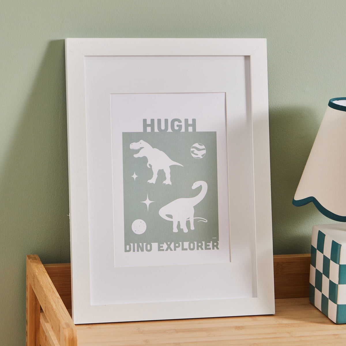 Personalised Natural History Museum™ Dino Explore Wall Art 
