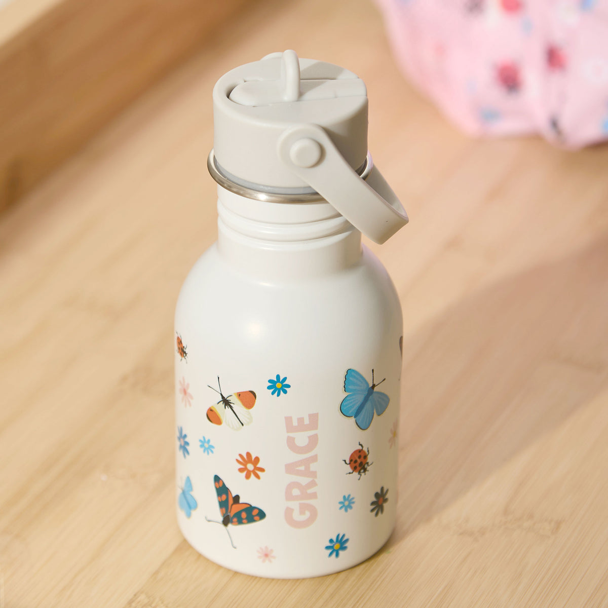Personalised Natural History Museum™ Mini Beasts Water Bottle