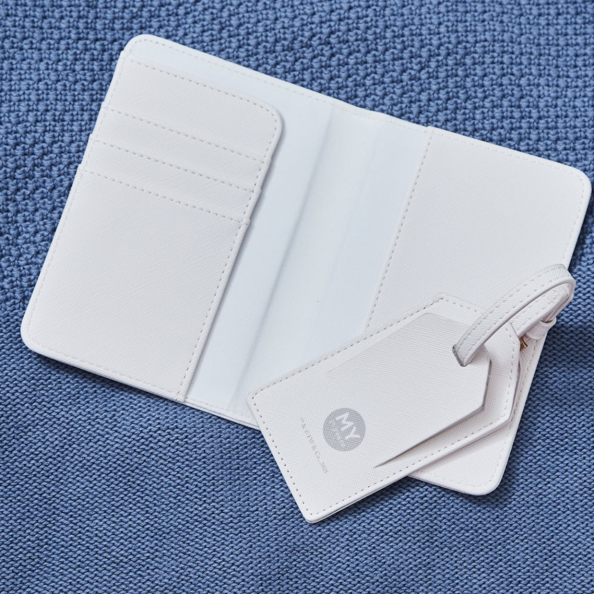 Personalised Peter Rabbit™ White Passport Holder & Luggage Tag
