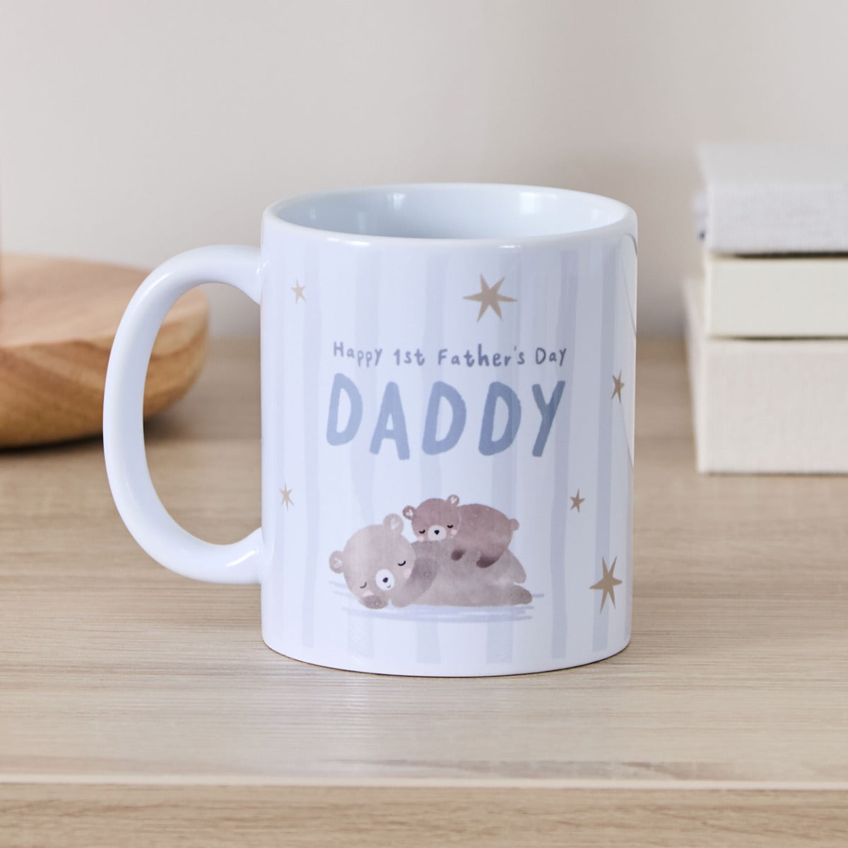 Personalised Blue Stripe Father's Day Mug