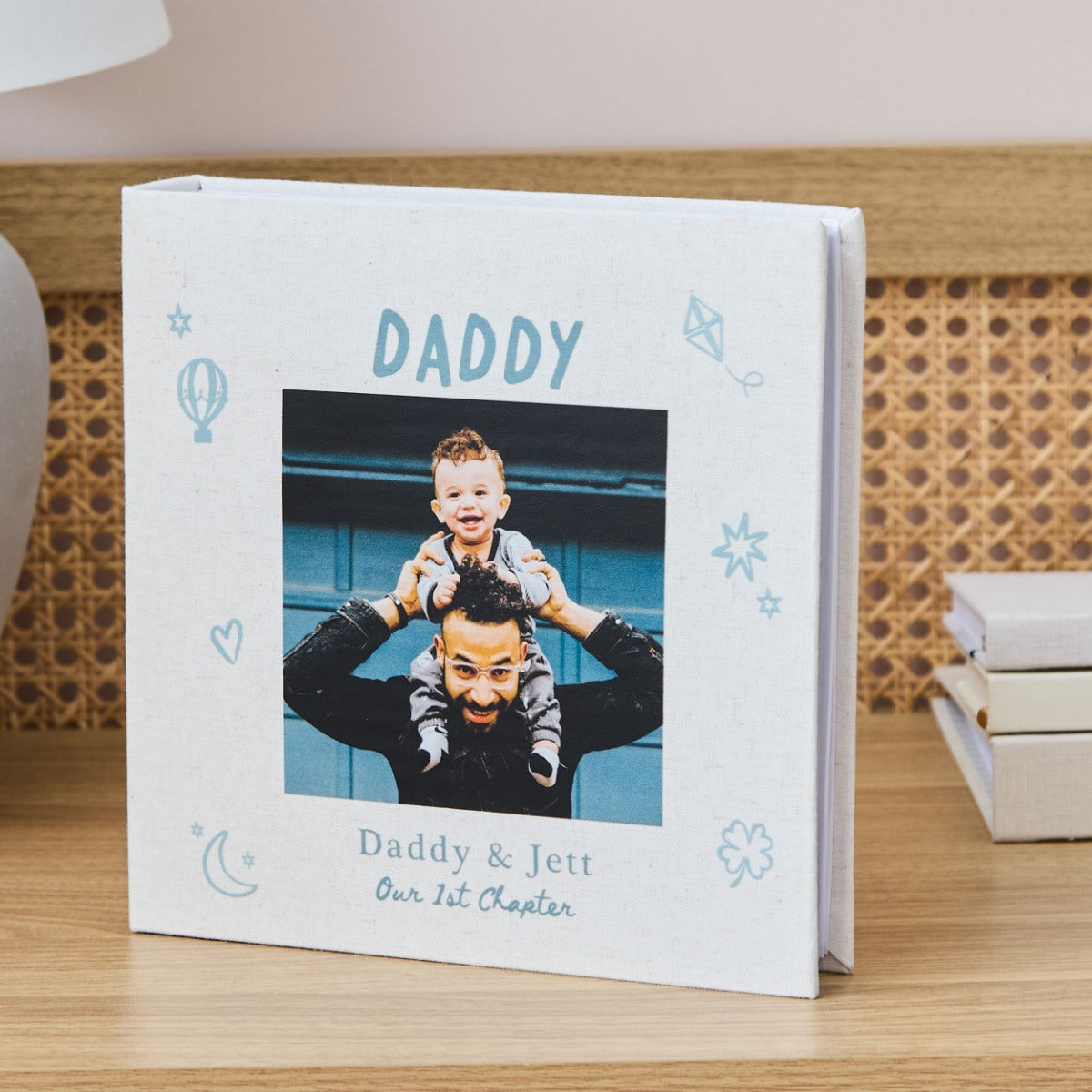 Personalised Daddy and Me Father’s Day Linen Photo Album