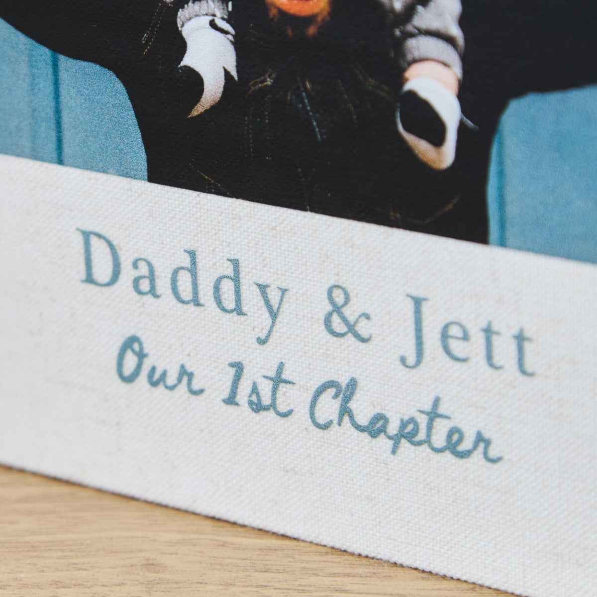 Personalised Daddy and Me Father’s Day Linen Photo Album