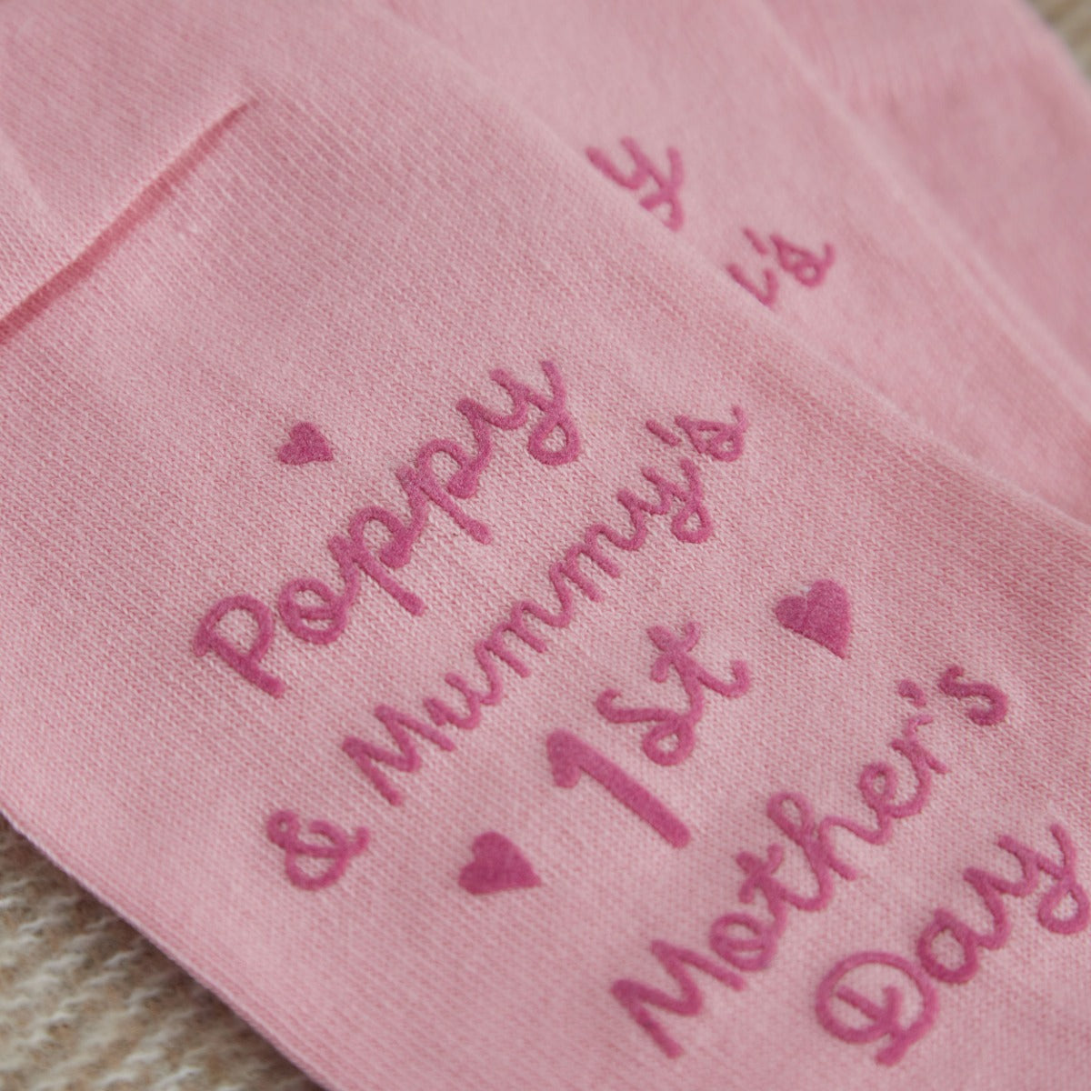 Personalised Pink 1st Mother's Day Socks