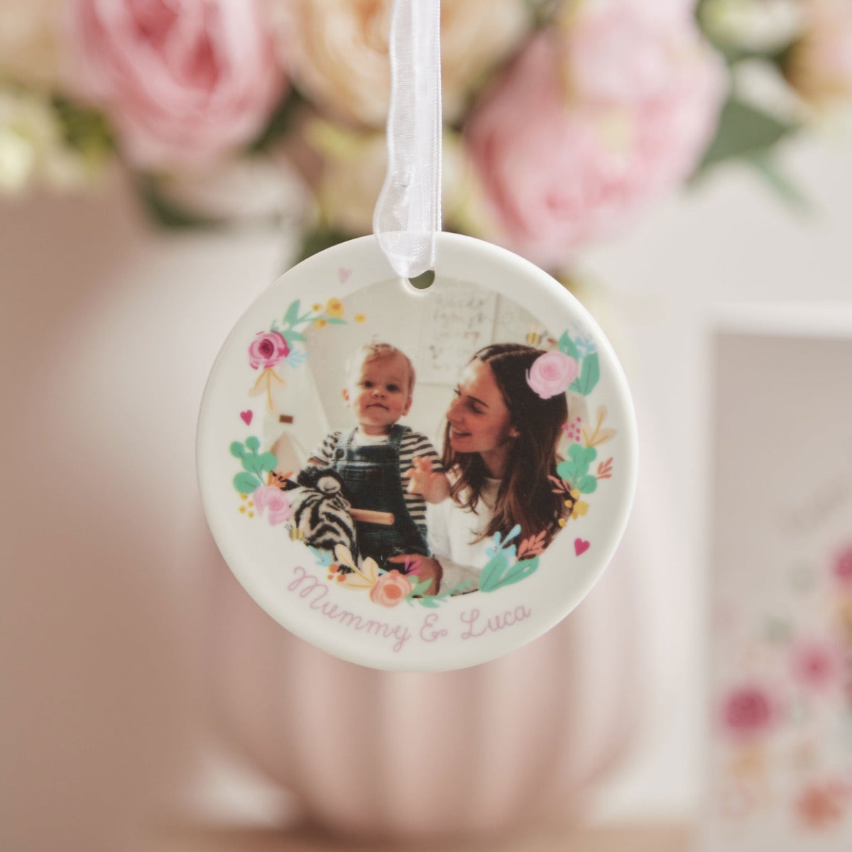 Personalised Our 1st Mother's Day Photo Ceramic Decoration