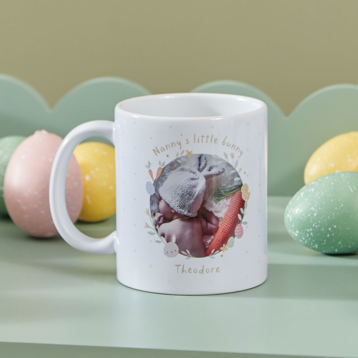 Personalised Happy Easter Photo Mug