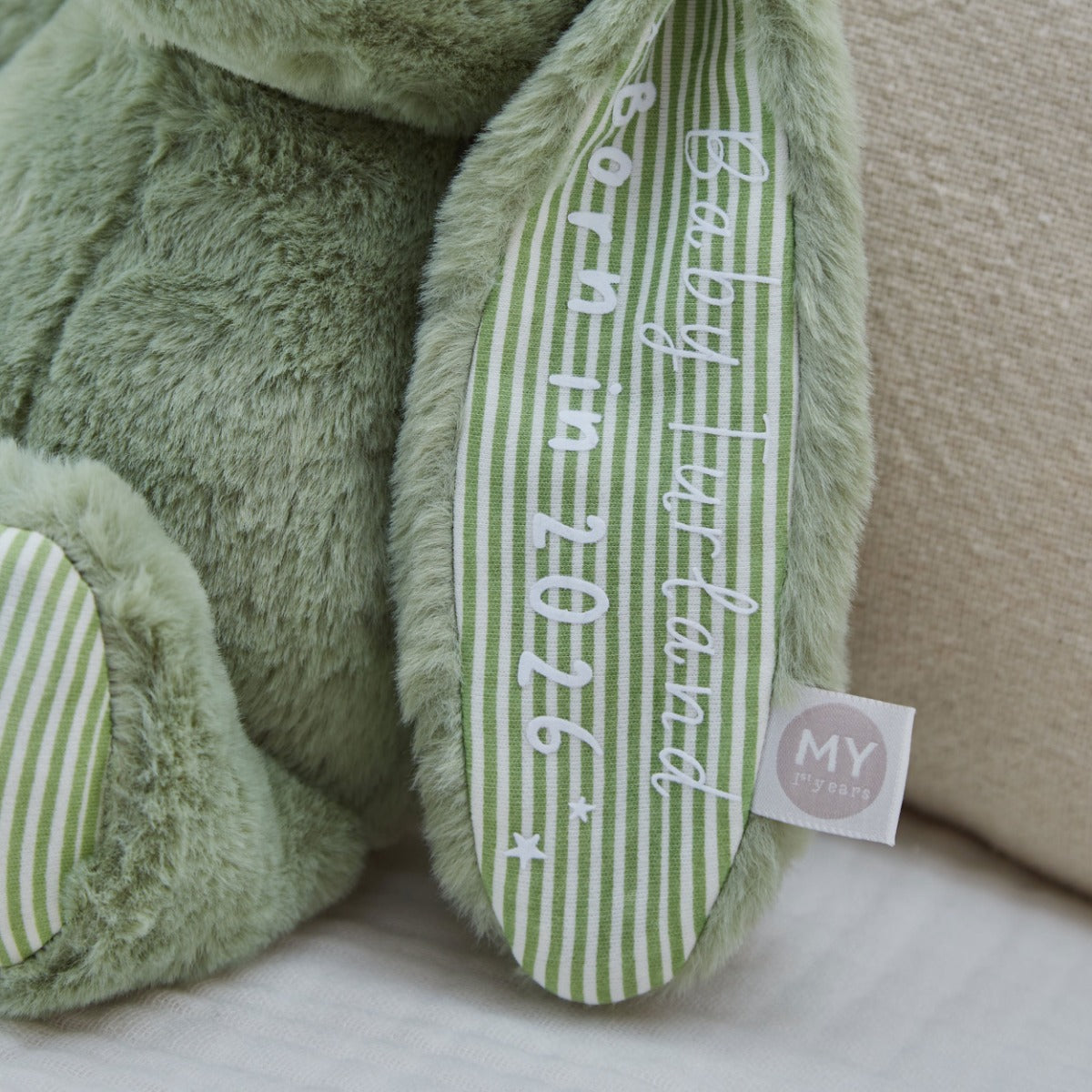 Personalised Born in 2026 Sage Bunny
