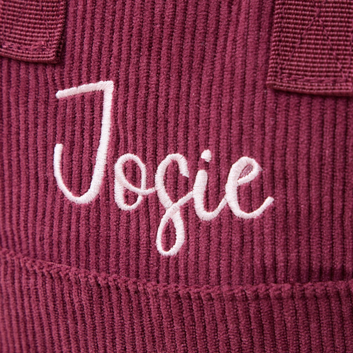 Personalised Big Name Berry Cord Mini Backpack