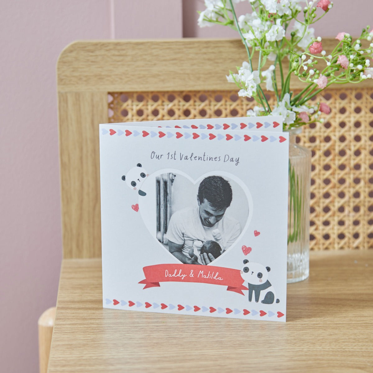 Personalised Our 1st Valentines Photo Card