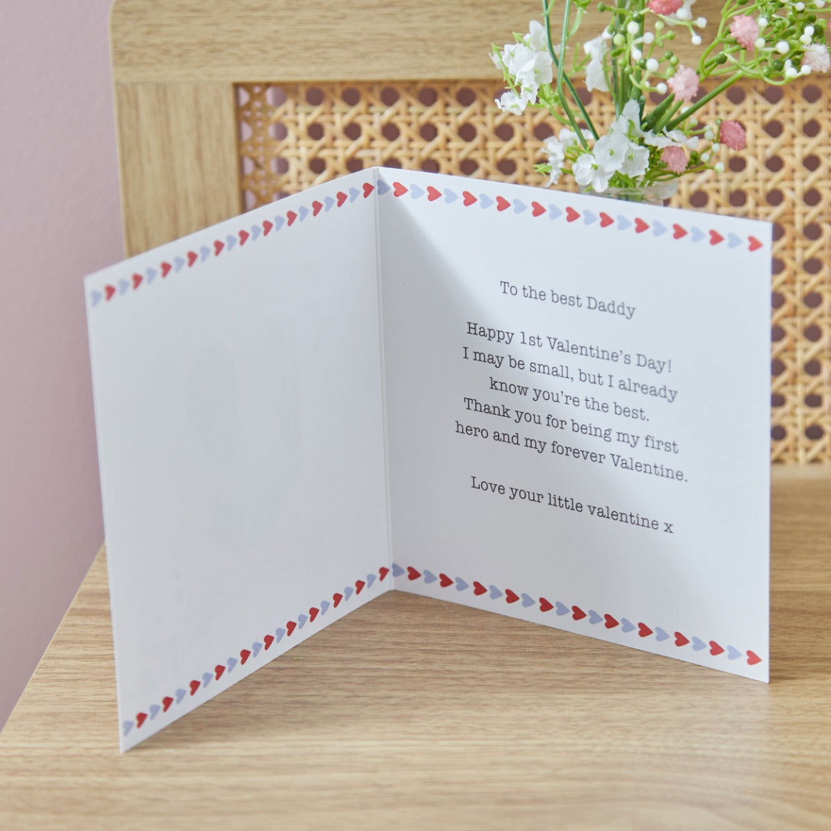 Personalised Our 1st Valentines Photo Card