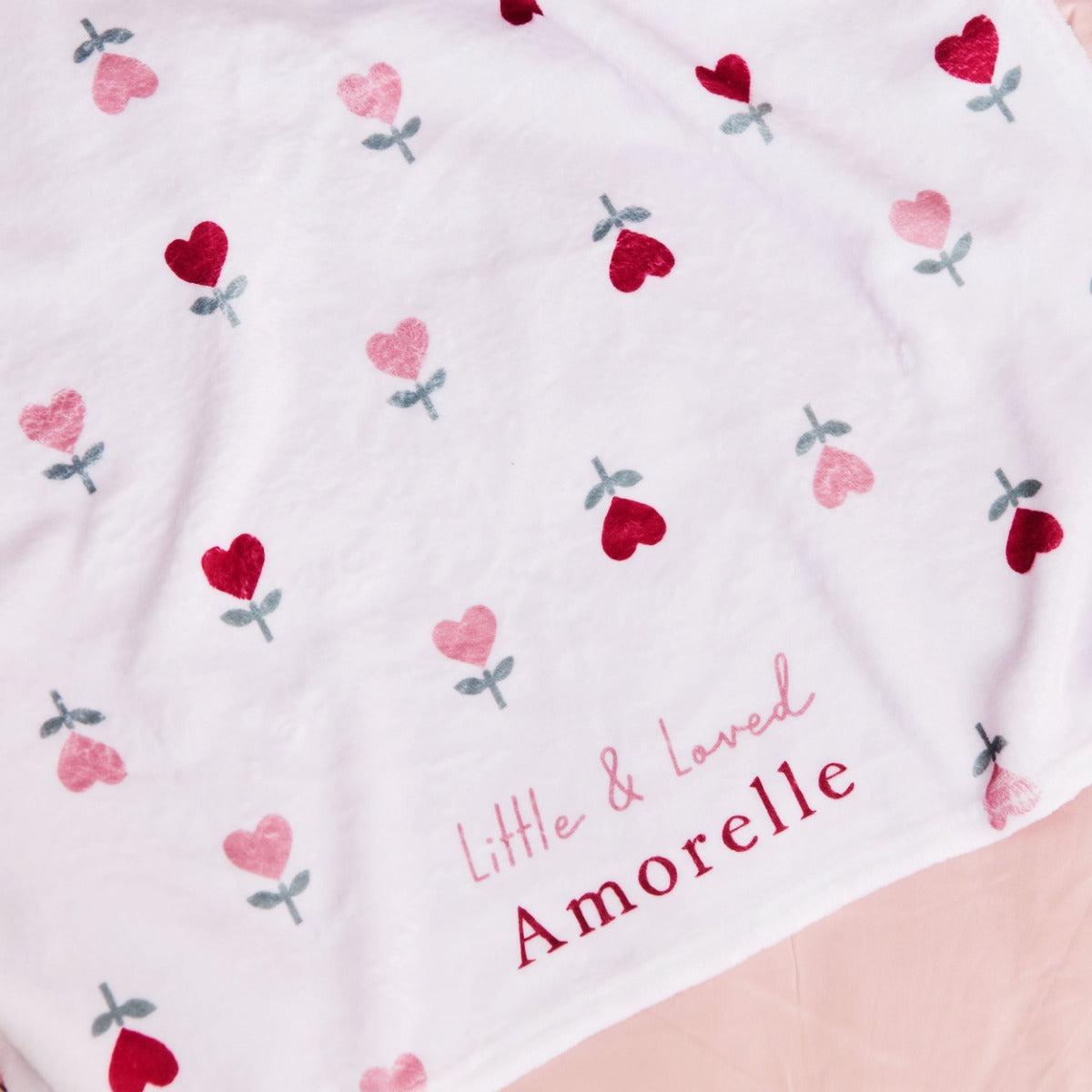Personalised Little and Loved Fleece Blanket