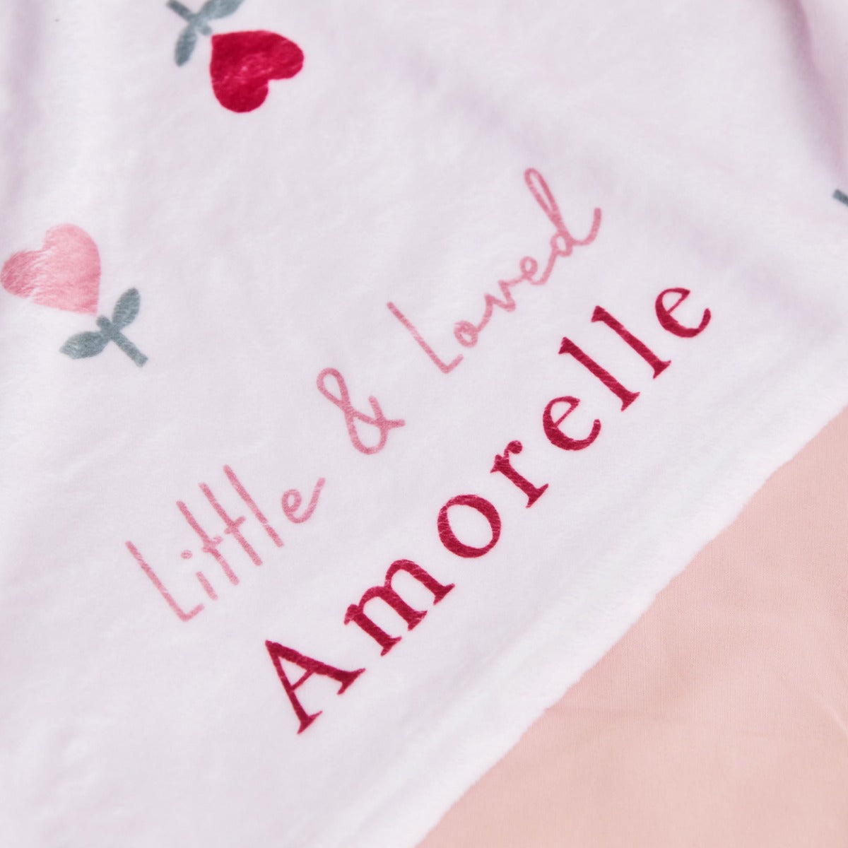 Personalised Little and Loved Fleece Blanket