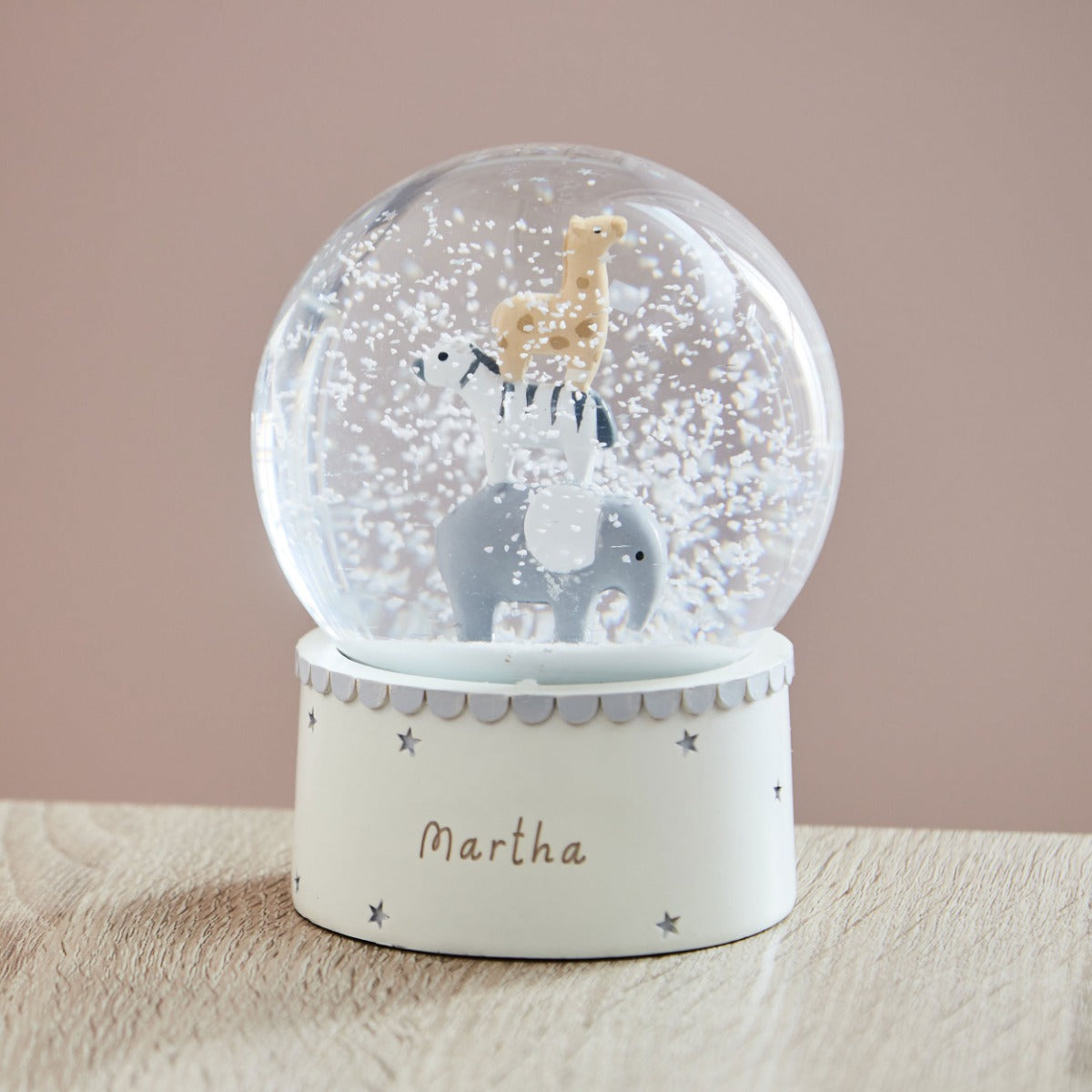 Personalised Born To Be Loved Snow Globe 