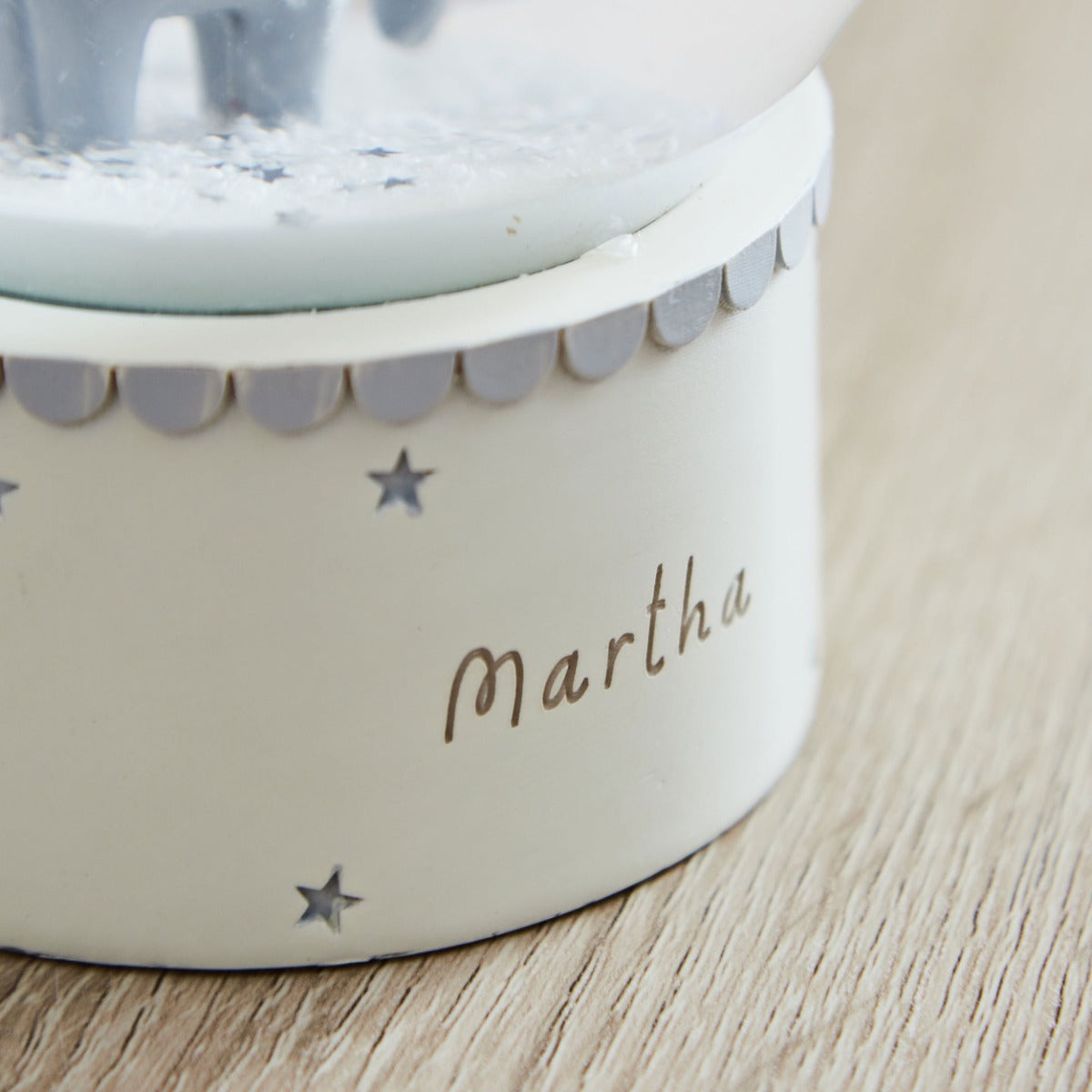 Personalised Born To Be Loved Snow Globe 