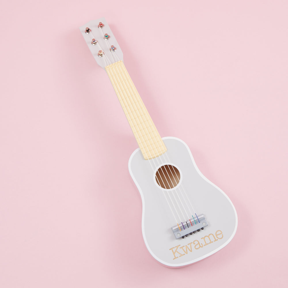 Personalised Grey Toy Guitar