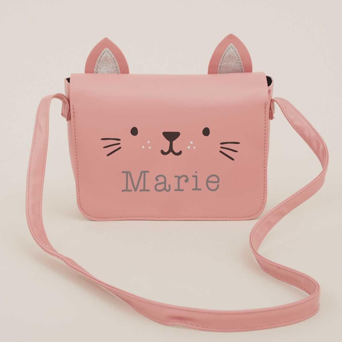 Personalised Pink Cat Toddler Handbag