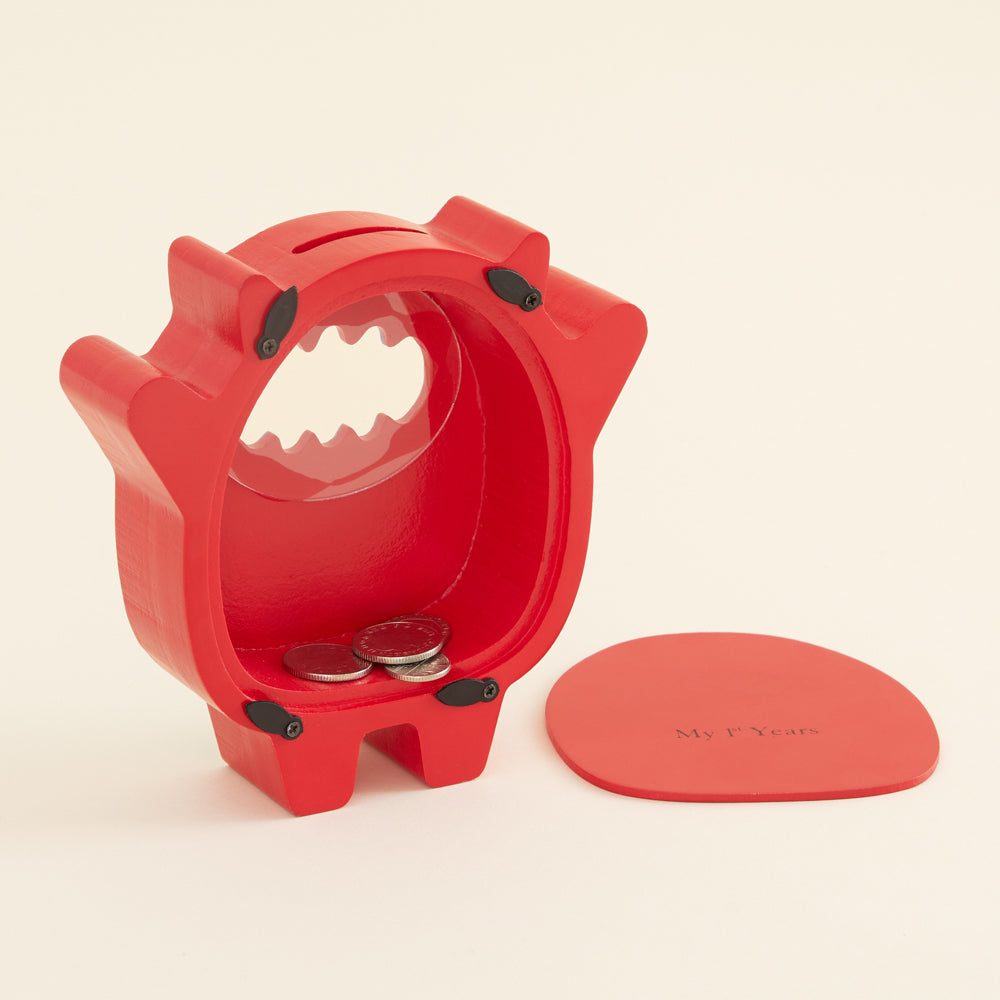 Personalised Monster Money Box Back