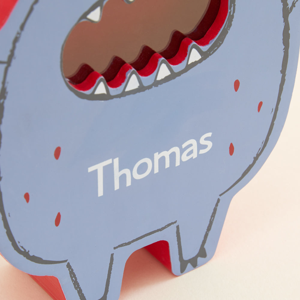 Personalised Monster Money Box Personalisation