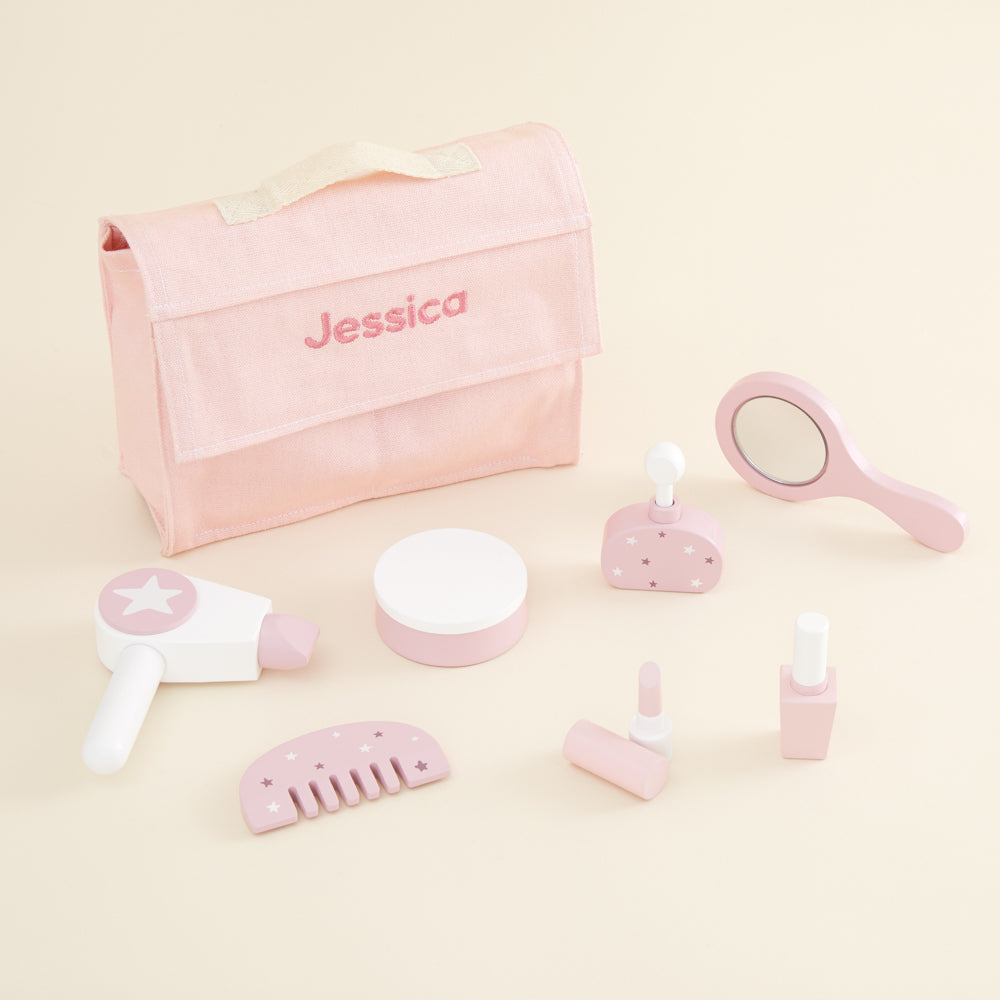 Personalised Pink Wooden Vanity Set Toy