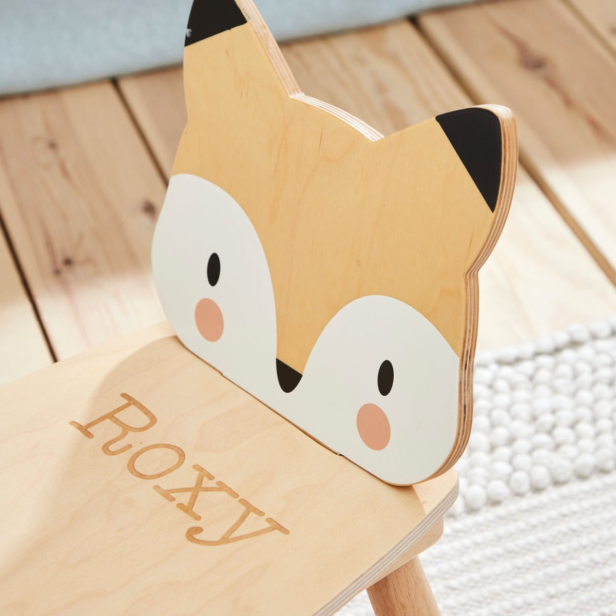 Personalised Tenderleaf Fox Design Children's Chair