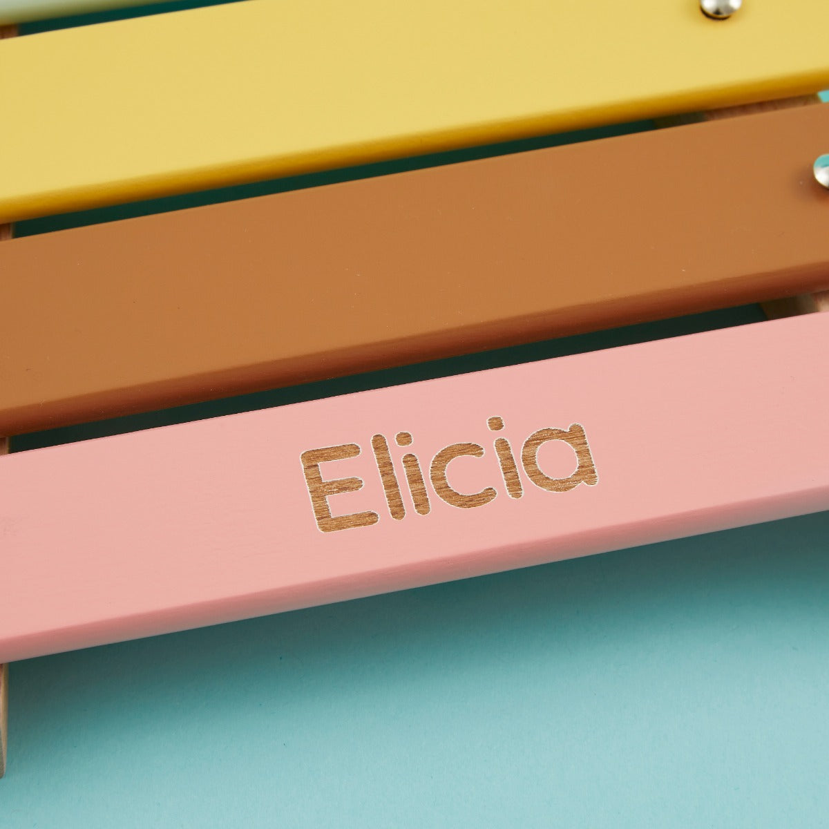 Personalised Colourful Xylophone Wooden Toy FSC®
