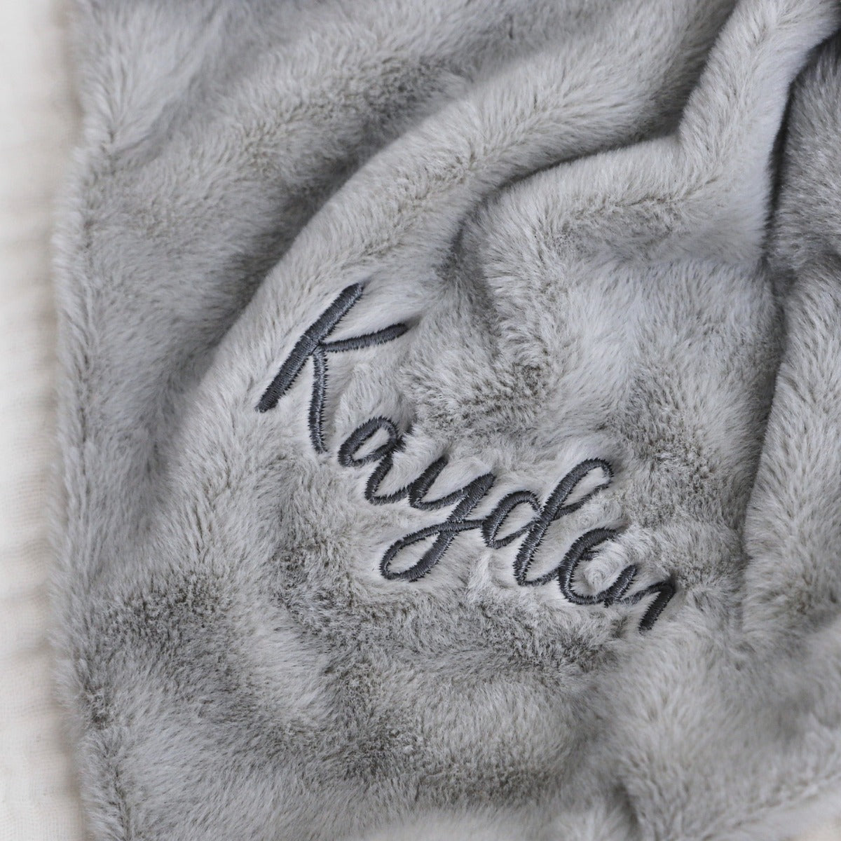 Personalised Light Grey Bunny Comforter