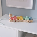 Personalised Colourful Pull Along Caterpillar FSC®