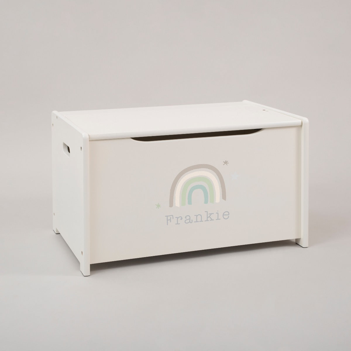 Personalised Rainbow Design Toy Box