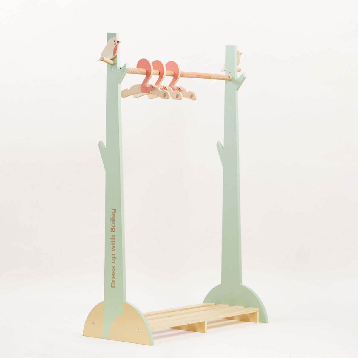 Personalised Wooden Woodland Clothes Rail